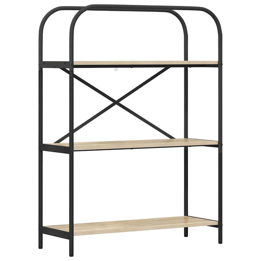 vidaXL Ράφι Βιβλίων Sonoma Δρυς 80 x 30 x 109 εκ Επεξεργασμένο ξύλο