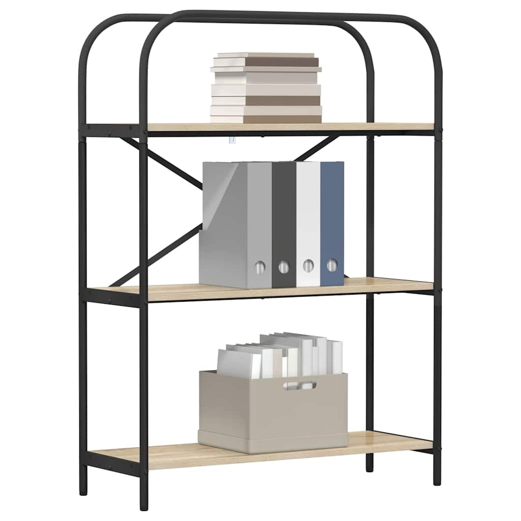 vidaXL Ράφι Βιβλίων Sonoma Δρυς 80 x 30 x 109 εκ Επεξεργασμένο ξύλο