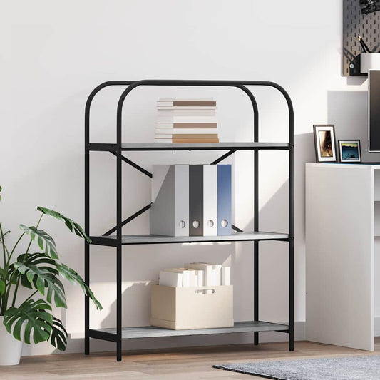 vidaXL Ράφι Βιβλίων Γκρι sonoma 80 x 30 x 109 εκ Επεξεργασμένο ξύλο