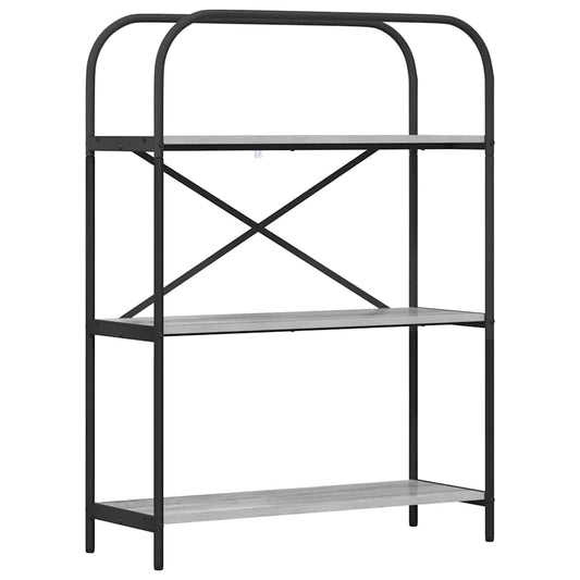 vidaXL Ράφι Βιβλίων Γκρι sonoma 80 x 30 x 109 εκ Επεξεργασμένο ξύλο