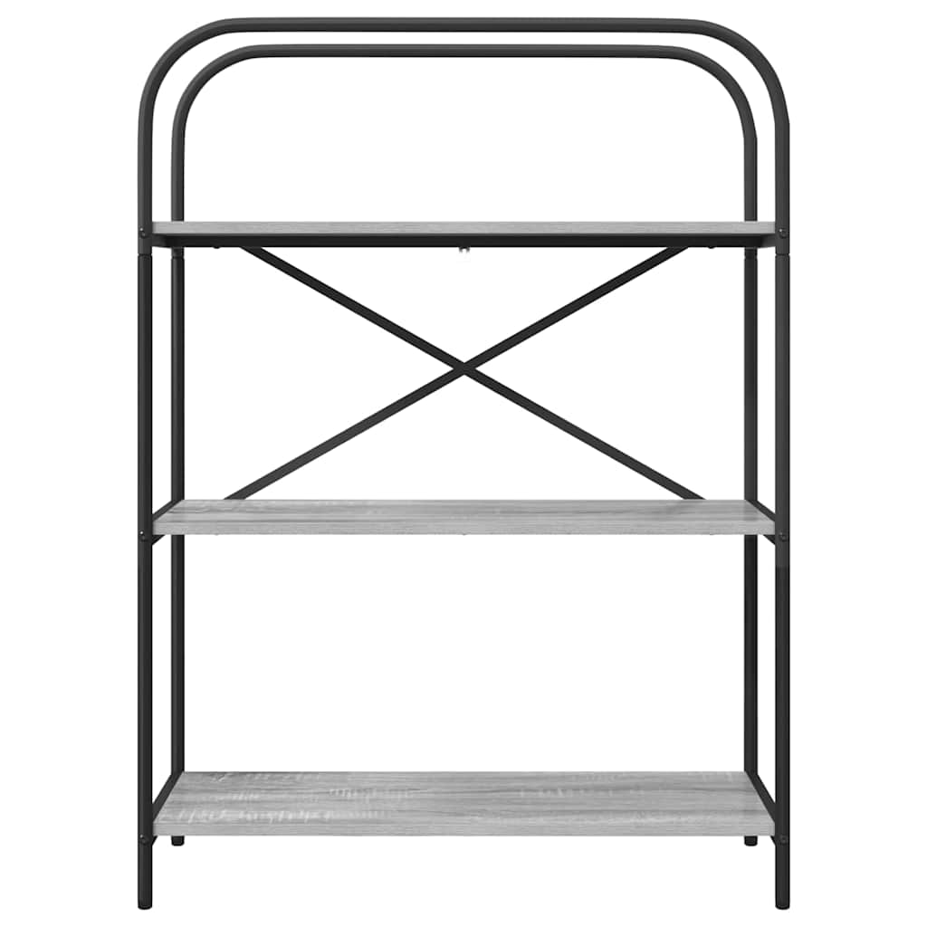 vidaXL Ράφι Βιβλίων Γκρι sonoma 80 x 30 x 109 εκ Επεξεργασμένο ξύλο