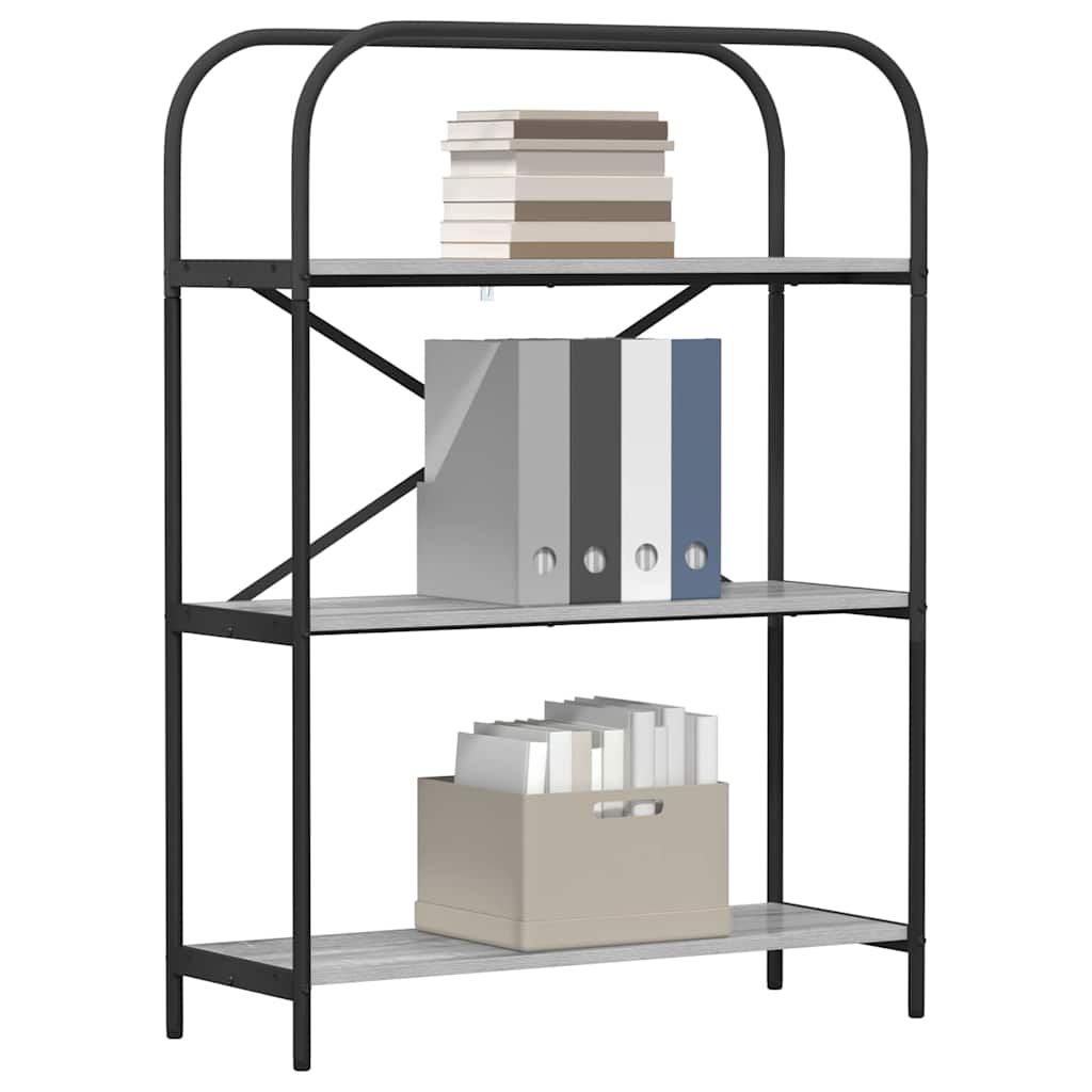 vidaXL Ράφι Βιβλίων Γκρι sonoma 80 x 30 x 109 εκ Επεξεργασμένο ξύλο