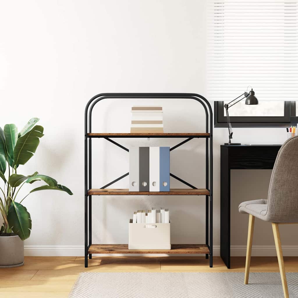 vidaXL Ράφι Βιβλίων Παλαιό ξύλο 80 x 30 x 109 εκ Επεξεργασμένο ξύλο