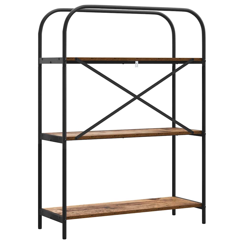 vidaXL Ράφι Βιβλίων Παλαιό ξύλο 80 x 30 x 109 εκ Επεξεργασμένο ξύλο