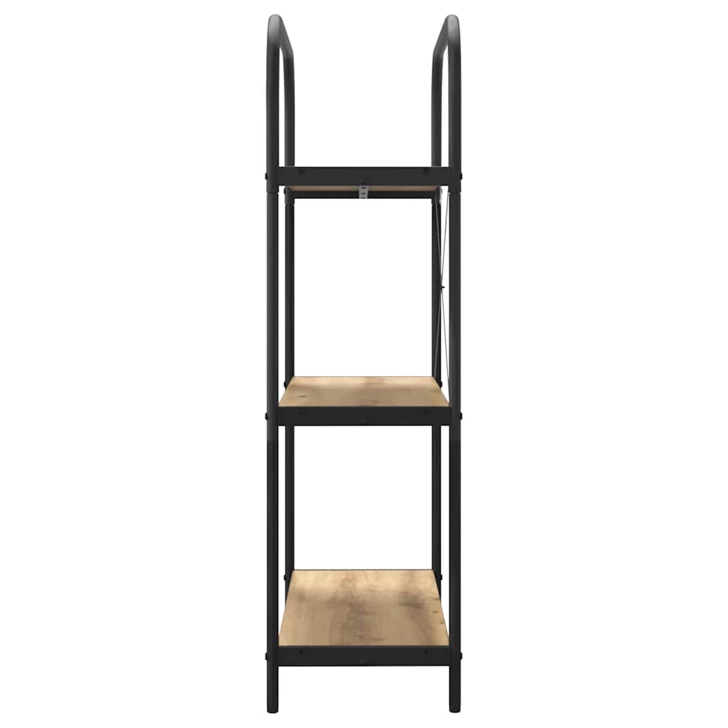 vidaXL Ράφι Βιβλίων artisan δρυς 80 x 30 x 109 εκ Επεξεργασμένο ξύλο