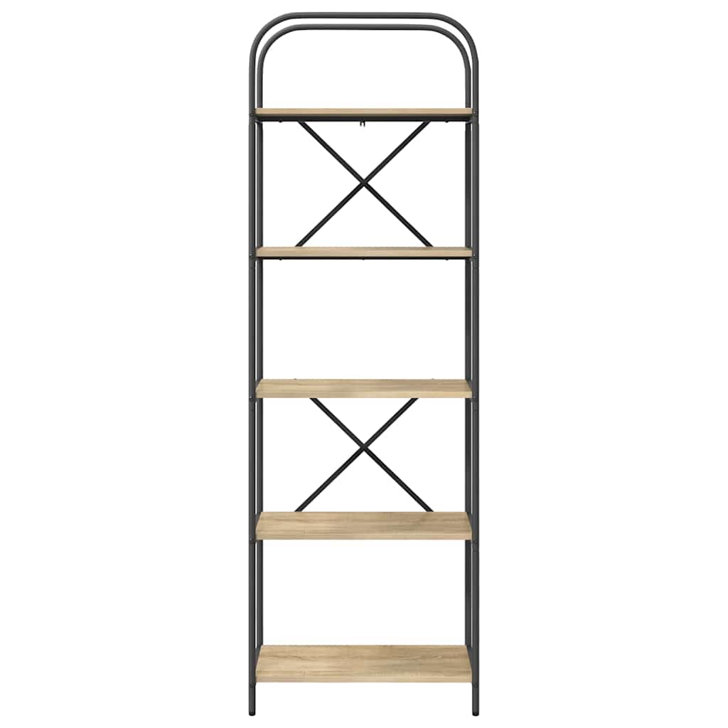 vidaXL Ράφι Βιβλίων Sonoma Δρυς 60 x 30 x 183 εκ Επεξεργασμένο ξύλο