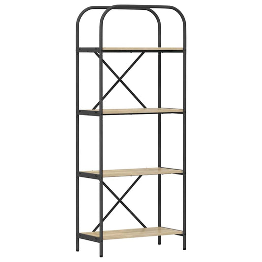vidaXL Ράφι Βιβλίων Δρύς Sonoma 60 x 30 x 146 εκ Επεξεργασμένο ξύλο