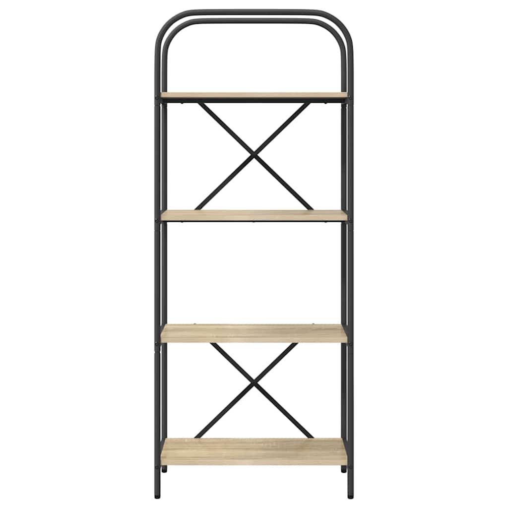 vidaXL Ράφι Βιβλίων Sonoma Δρυς 60 x 30 x 146 εκ Επεξεργασμένο ξύλο