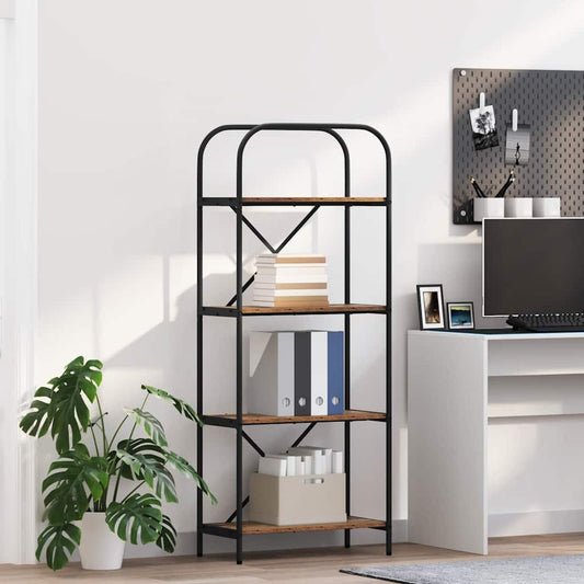vidaXL Ράφι Βιβλίων Παλιό ξύλο 60 x 30 x 146 εκ Επεξεργασμένο ξύλο