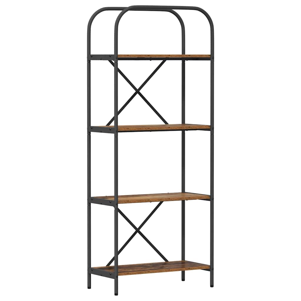 vidaXL Ράφι Βιβλίων Παλαιό ξύλο 60 x 30 x 146 εκ Επεξεργασμένο ξύλο