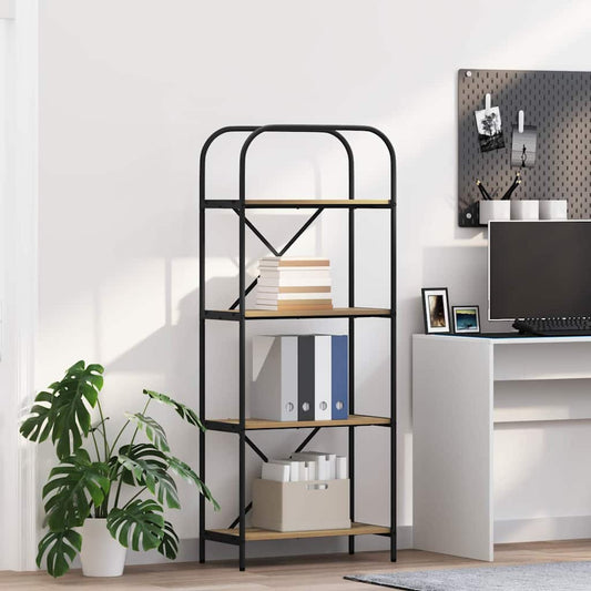 vidaXL Ράφι Βιβλίων artisan δρυς 60 x 30 x 146 εκ Επεξεργασμένο ξύλο