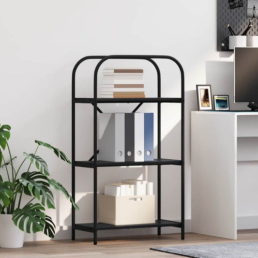 vidaXL Ράφι Βιβλίων Μαύρη Οξυά 60 x 30 x 109 εκ Επεξεργασμένο ξύλο