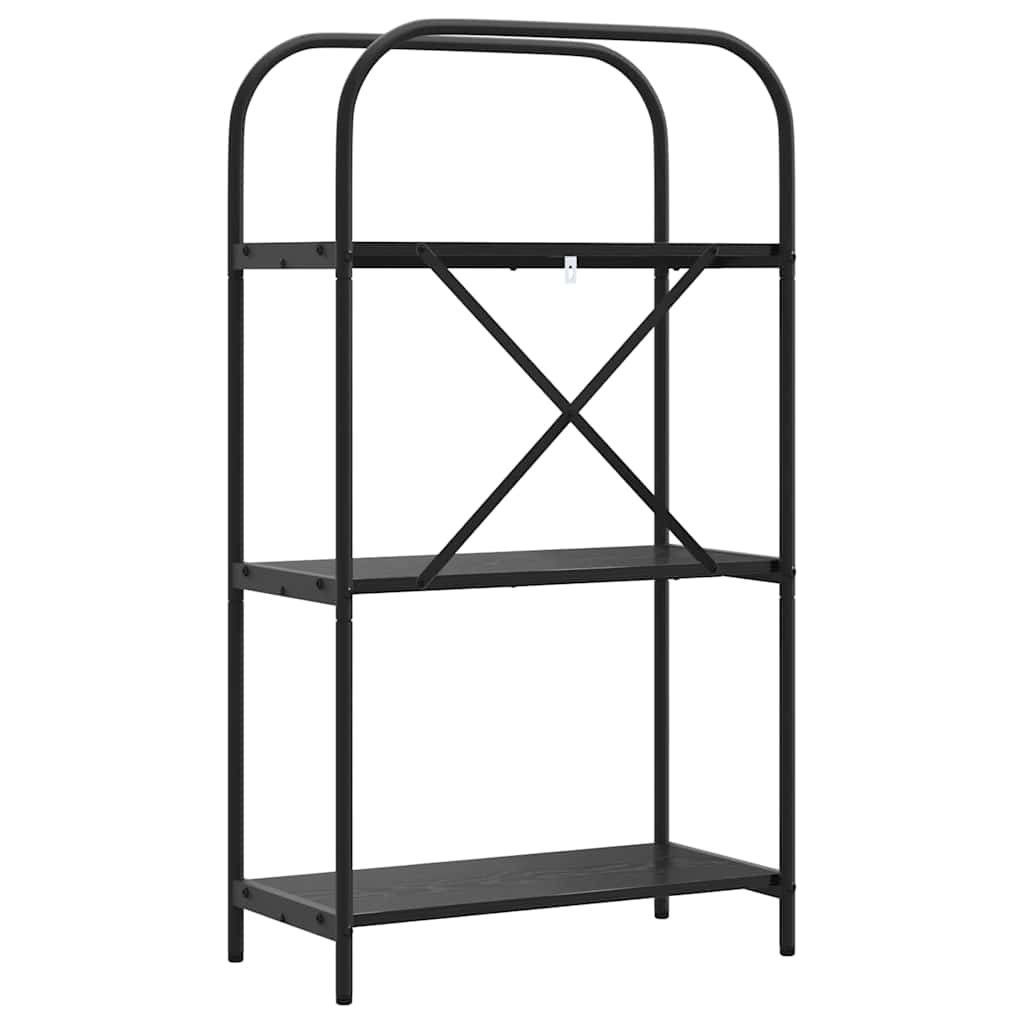 vidaXL Ράφι Βιβλίων Μαύρη δρυς 60 x 30 x 109 εκ Επεξεργασμένο ξύλο