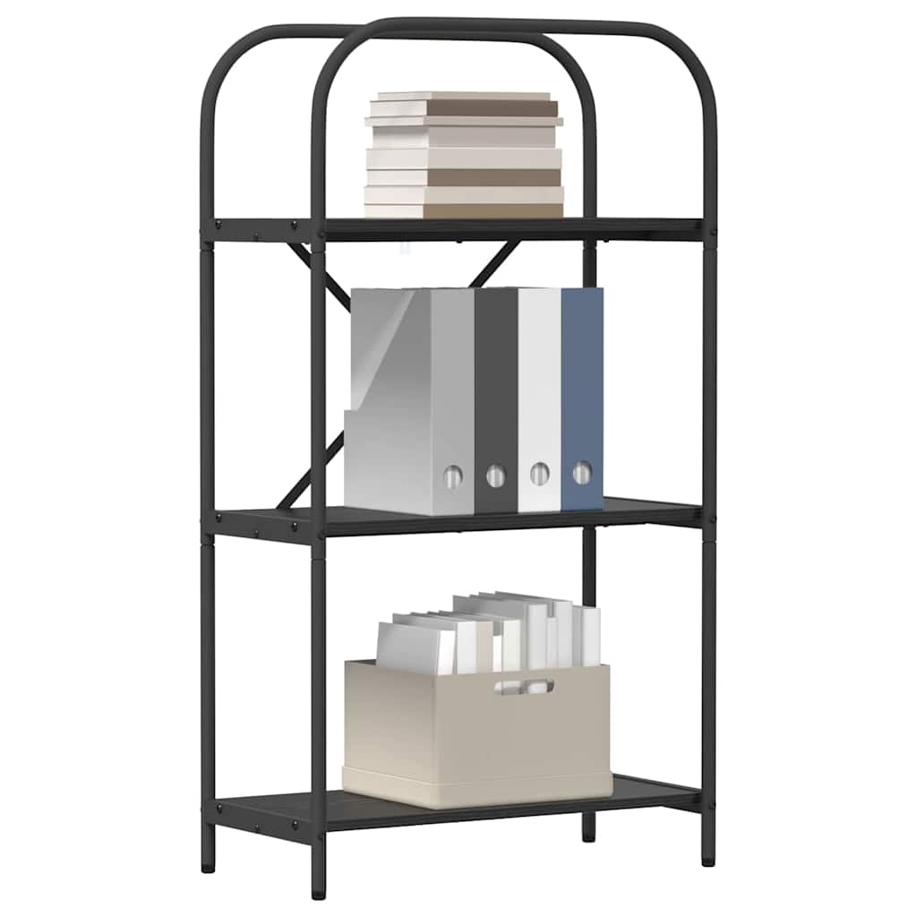 vidaXL Ράφι Βιβλίων Μαύρη δρυς 60 x 30 x 109 εκ Επεξεργασμένο ξύλο