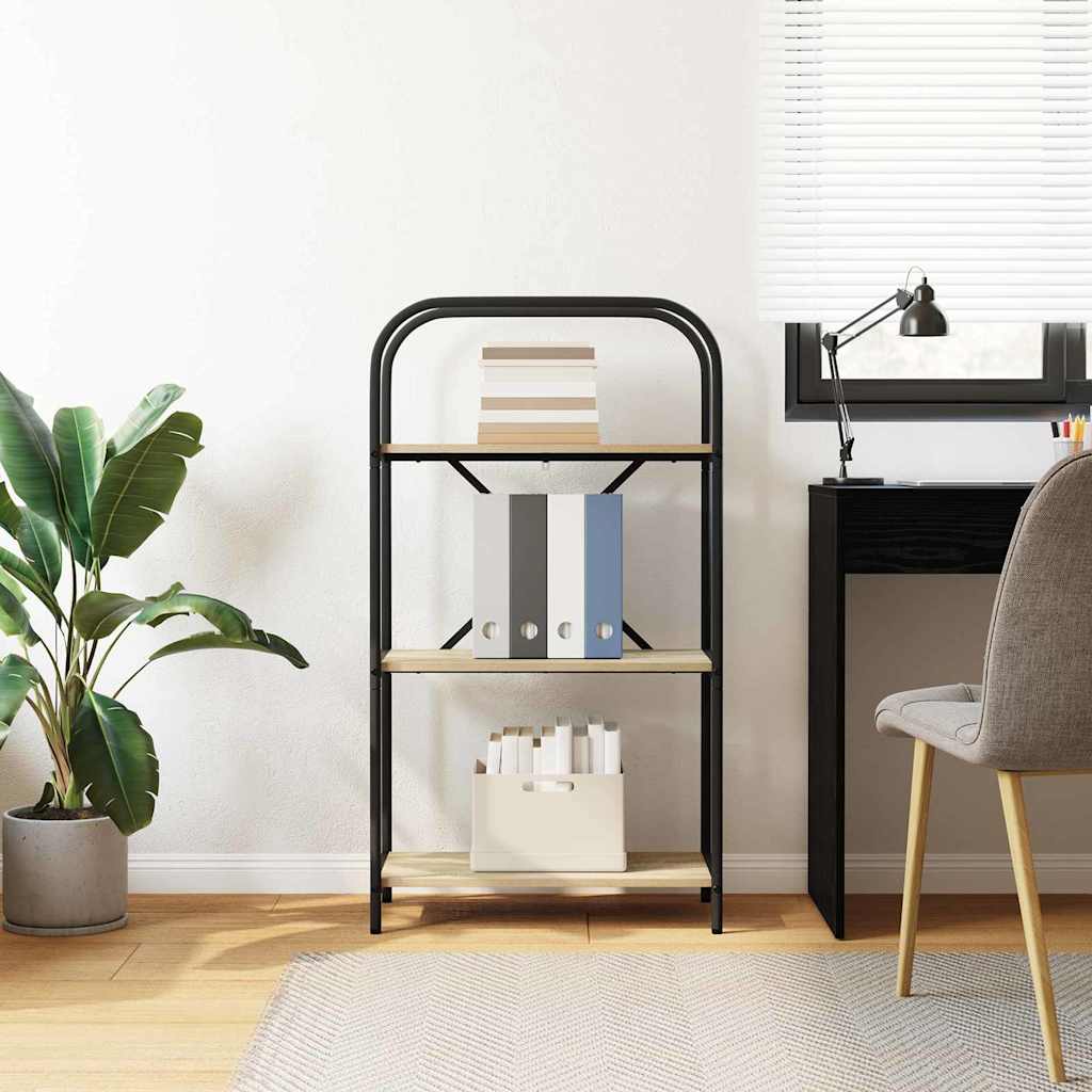 vidaXL Ράφι Βιβλίων Sonoma Δρυς 60 x 30 x 109 εκ Επεξεργασμένο ξύλο