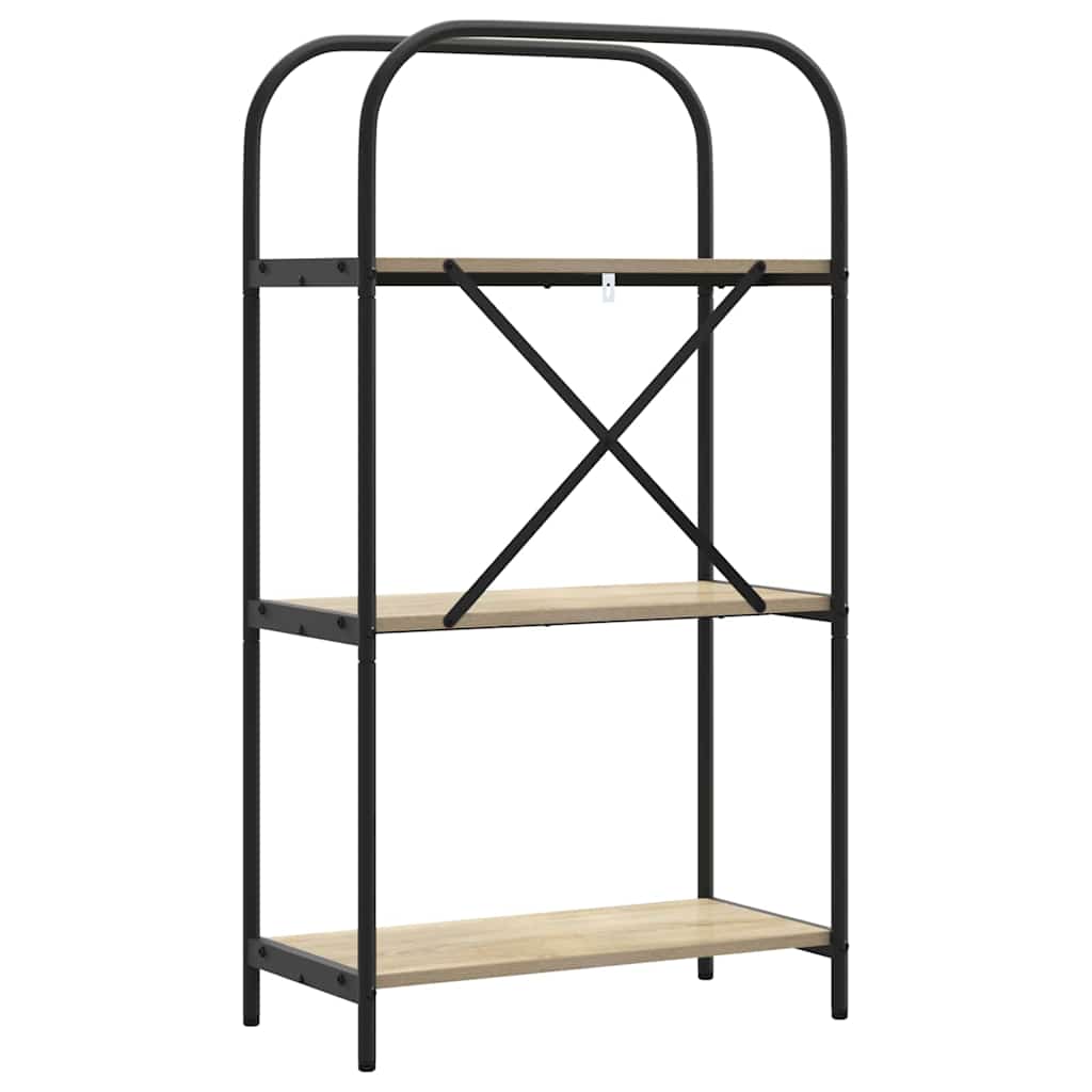 vidaXL Ράφι Βιβλίων Sonoma Δρυς 60 x 30 x 109 εκ Επεξεργασμένο ξύλο