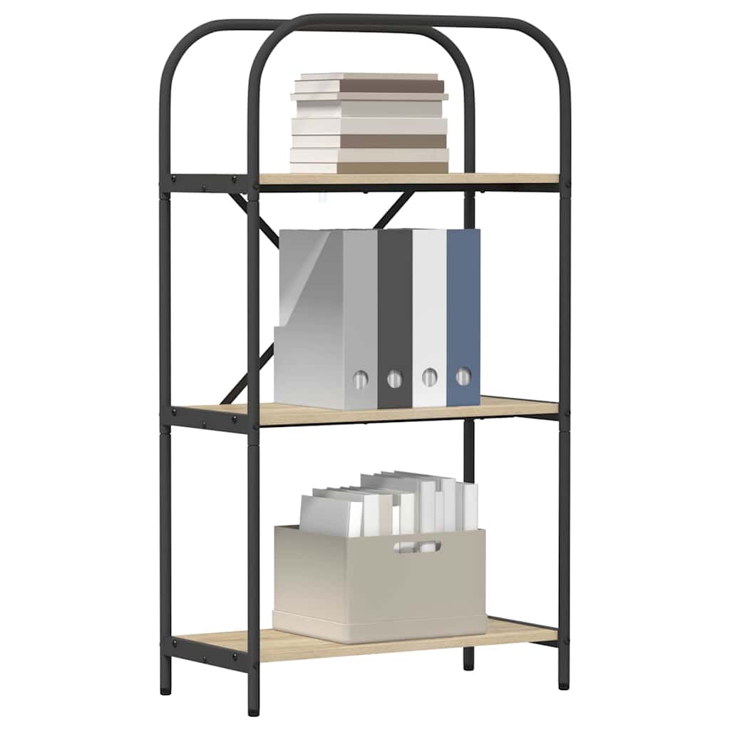 vidaXL Ράφι Βιβλίων Sonoma Δρυς 60 x 30 x 109 εκ Επεξεργασμένο ξύλο