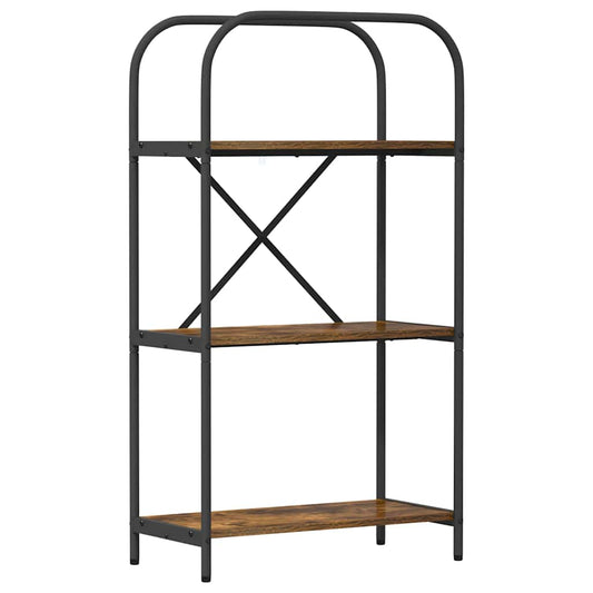 vidaXL Ράφι Βιβλίων Καπνιστή δρυς 60 x 30 x 109 εκ Επεξεργασμένο ξύλο