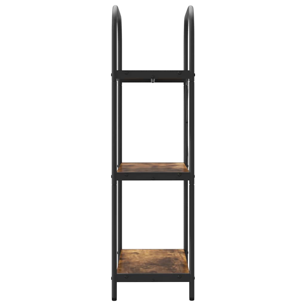 vidaXL Ράφι Βιβλίων Καπνιστή δρυς 60 x 30 x 109 εκ Επεξεργασμένο ξύλο