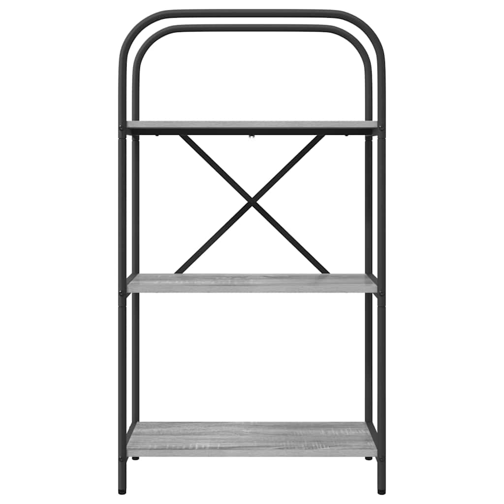 vidaXL Ράφι Βιβλίων Γκρι sonoma 60 x 30 x 109 εκ Επεξεργασμένο ξύλο