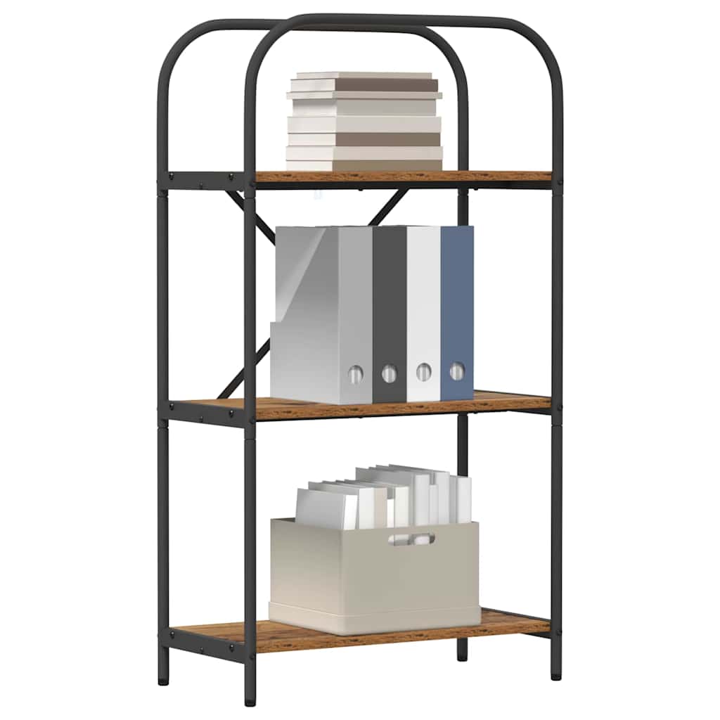 vidaXL Ράφι Βιβλίων Παλαιό ξύλο 60 x 30 x 109 εκ Επεξεργασμένο ξύλο