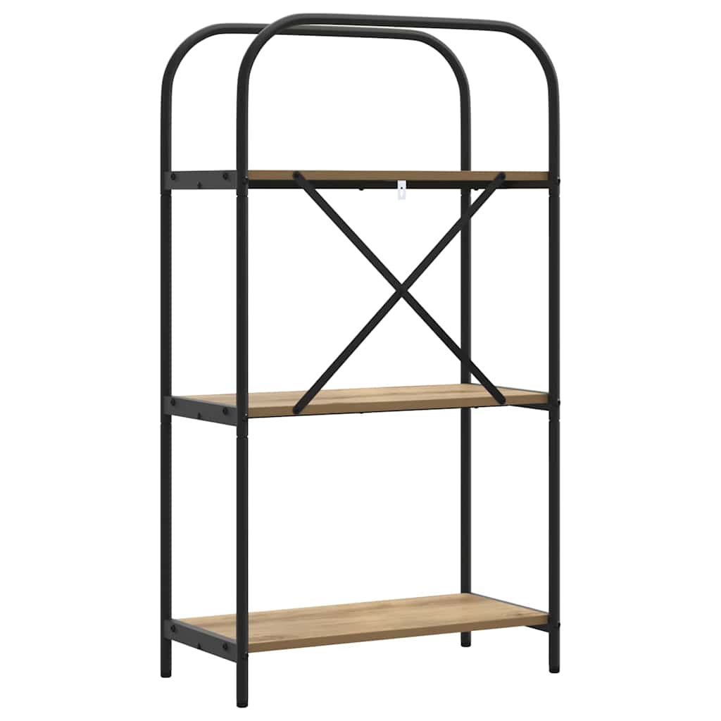 vidaXL Ράφι Βιβλίων artisan δρυς 60 x 30 x 109 εκ Επεξεργασμένο ξύλο