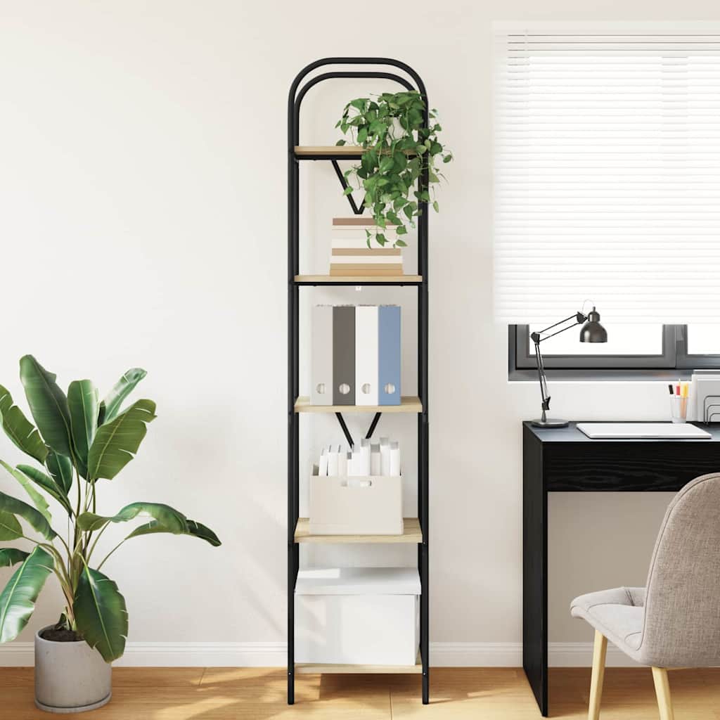 vidaXL Ράφι Βιβλίων Sonoma Δρυς 40 x 30 x 183 εκ Επεξεργασμένο ξύλο