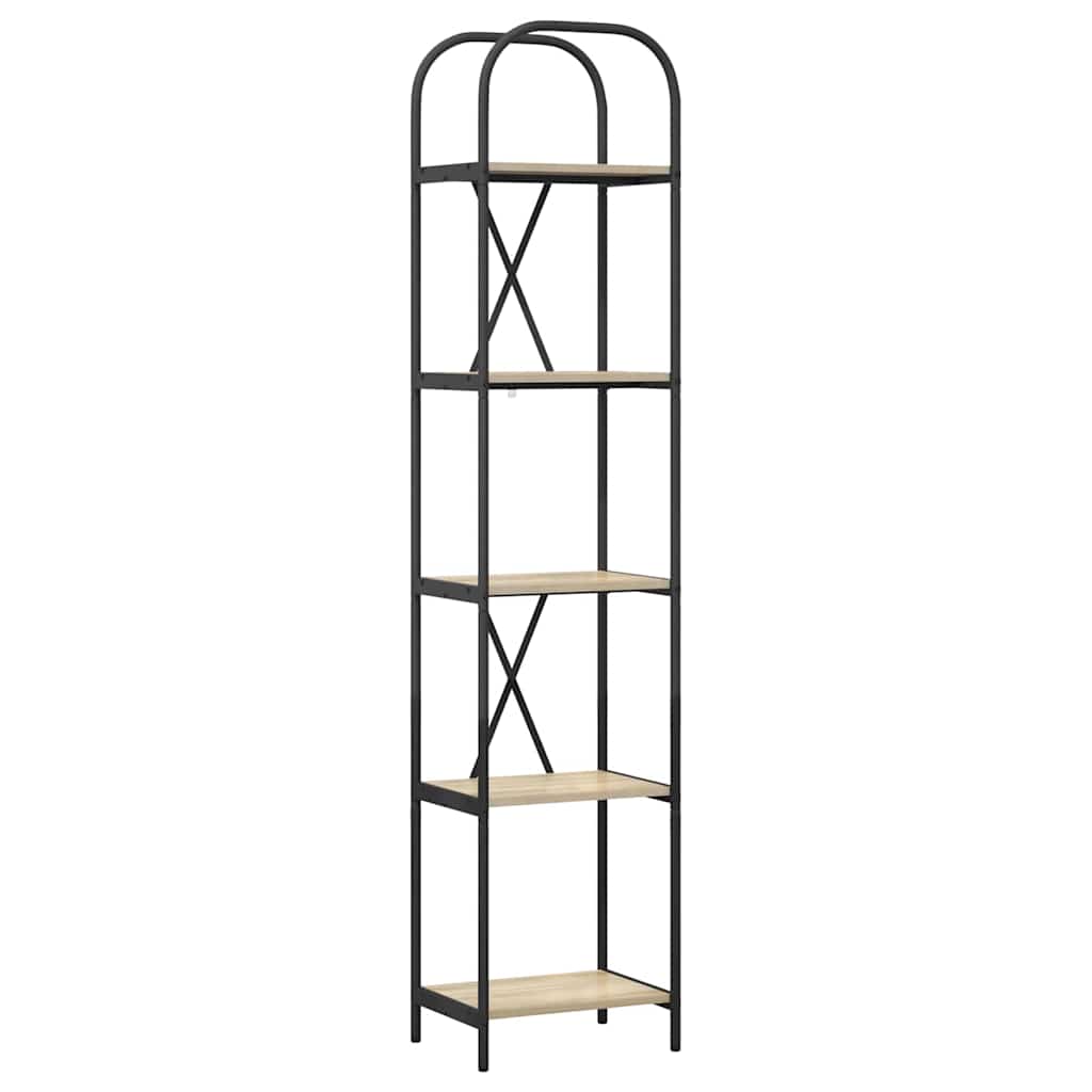 vidaXL Ράφι Βιβλίων Sonoma Δρυς 40 x 30 x 183 εκ Επεξεργασμένο ξύλο