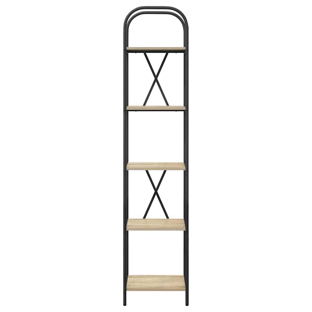 vidaXL Ράφι Βιβλίων Sonoma Δρυς 40 x 30 x 183 εκ Επεξεργασμένο ξύλο