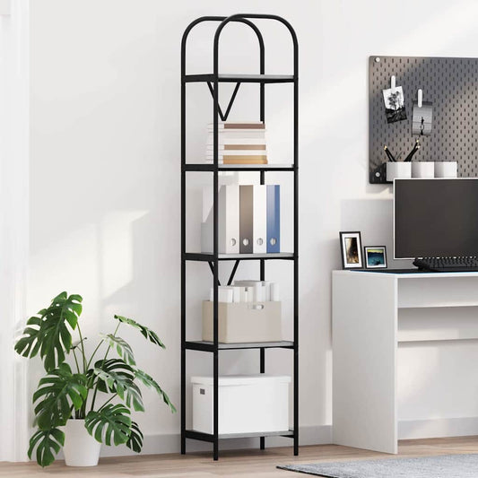 vidaXL Ράφι Βιβλίων Γκρίζο Σονομα 40 x 30 x 183 εκ Επεξεργασμένο ξύλο