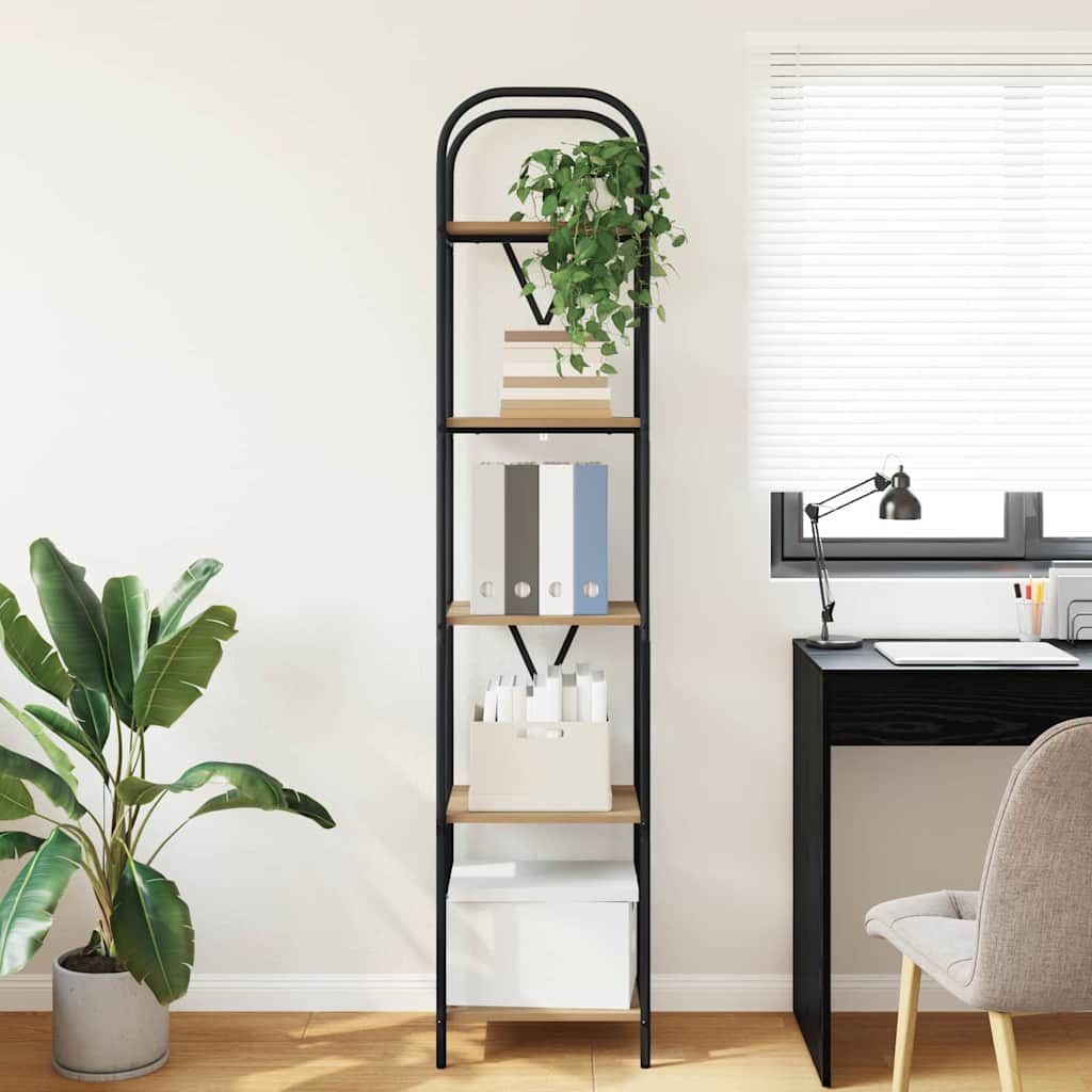 vidaXL Ράφι Βιβλίων artisan δρυς 40 x 30 x 183 εκ Επεξεργασμένο ξύλο