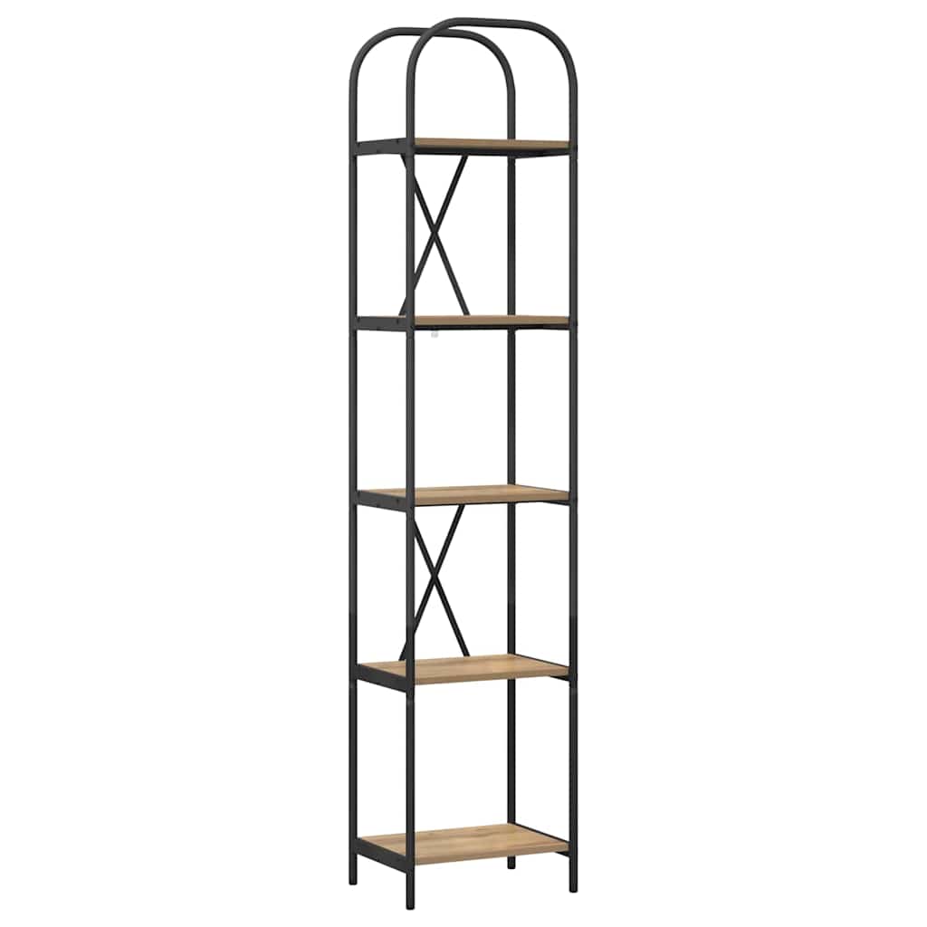 vidaXL Ράφι Βιβλίων artisan δρυς 40 x 30 x 183 εκ Επεξεργασμένο ξύλο