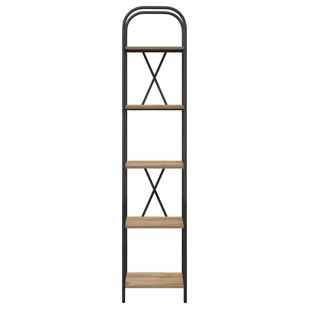 vidaXL Ράφι Βιβλίων artisan δρυς 40 x 30 x 183 εκ Επεξεργασμένο ξύλο