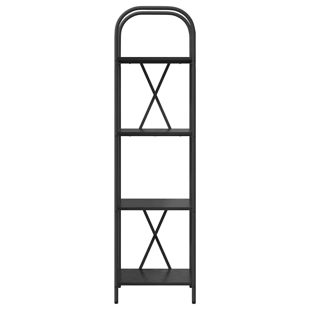 vidaXL Ράφι Βιβλίων Μαύρη δρυς 40 x 30 x 146 εκ Επεξεργασμένο ξύλο