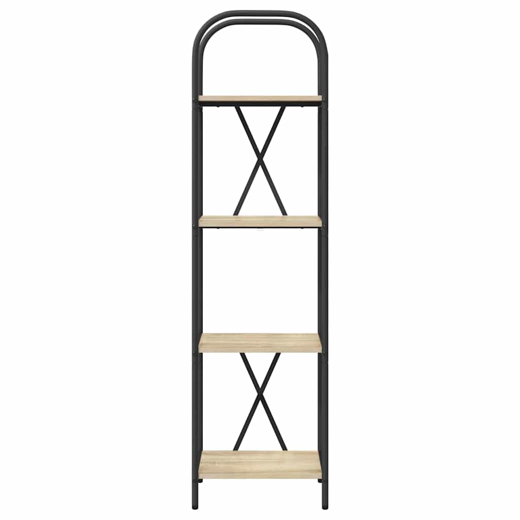 vidaXL Ράφι Βιβλίων Sonoma Δρυς 40 x 30 x 146 εκ Επεξεργασμένο ξύλο