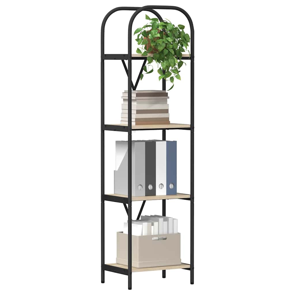 vidaXL Ράφι Βιβλίων Δρύς Sonoma 40 x 30 x 146 εκ Επεξεργασμένο ξύλο