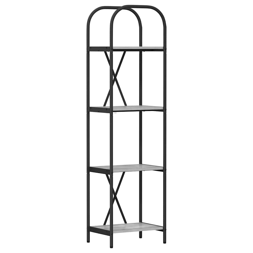 vidaXL Ράφι Βιβλίων Γκρι sonoma 40 x 30 x 146 εκ Επεξεργασμένο ξύλο