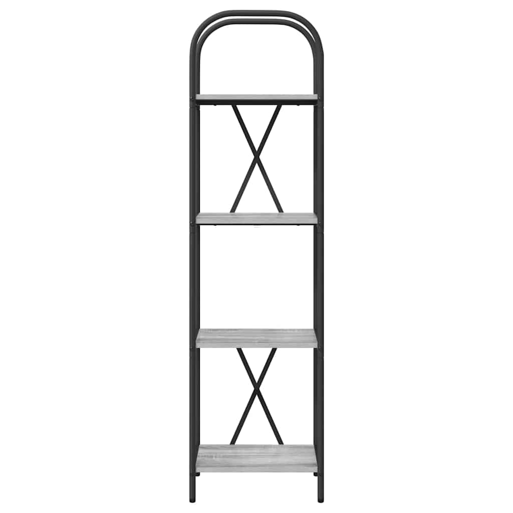 vidaXL Ράφι Βιβλίων Γκρι sonoma 40 x 30 x 146 εκ Επεξεργασμένο ξύλο