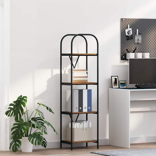 vidaXL Ράφι Βιβλίων Παλαιό ξύλο 40 x 30 x 146 εκ Επεξεργασμένο ξύλο