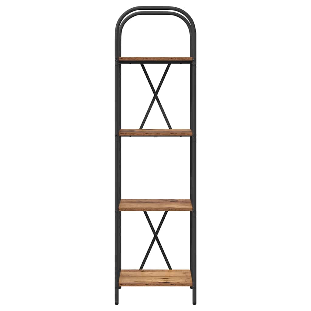 vidaXL Ράφι Βιβλίων Παλαιό ξύλο 40 x 30 x 146 εκ Επεξεργασμένο ξύλο