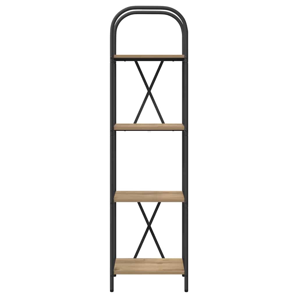 vidaXL Ράφι Βιβλίων artisan δρυς 40 x 30 x 146 εκ Επεξεργασμένο ξύλο