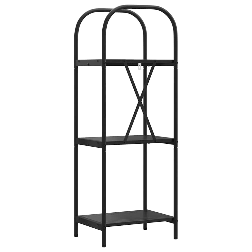 vidaXL Ράφι Βιβλίων Μαύρη δρυς 40 x 30 x 109 εκ Επεξεργασμένο ξύλο