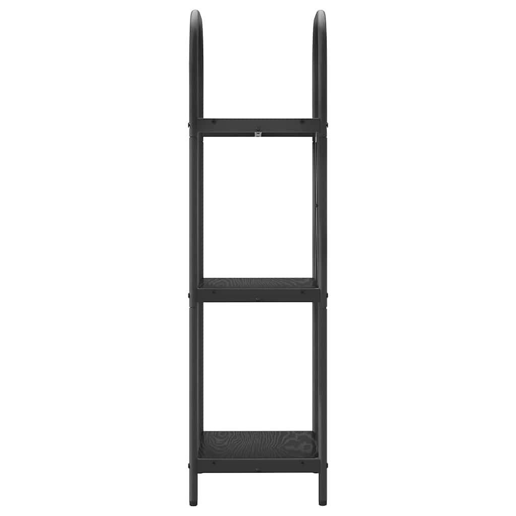 vidaXL Ράφι Βιβλίων Μαύρη δρυς 40 x 30 x 109 εκ Επεξεργασμένο ξύλο