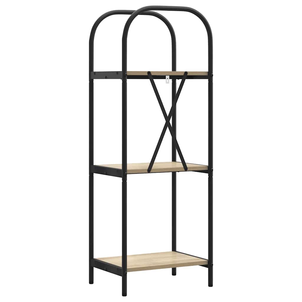 vidaXL Ράφι Βιβλίων Sonoma Δρυς 40 x 30 x 109 εκ Επεξεργασμένο ξύλο