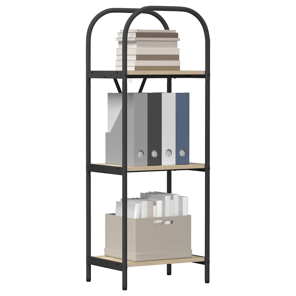 vidaXL Ράφι Βιβλίων Sonoma Δρυς 40 x 30 x 109 εκ Επεξεργασμένο ξύλο