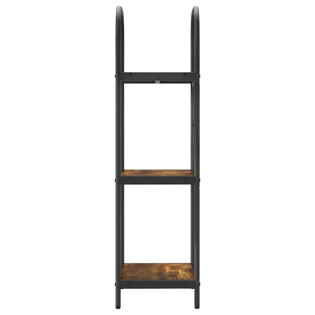 vidaXL Ράφι Βιβλίων Καπνιστή δρυς 40 x 30 x 109 εκ Επεξεργασμένο ξύλο