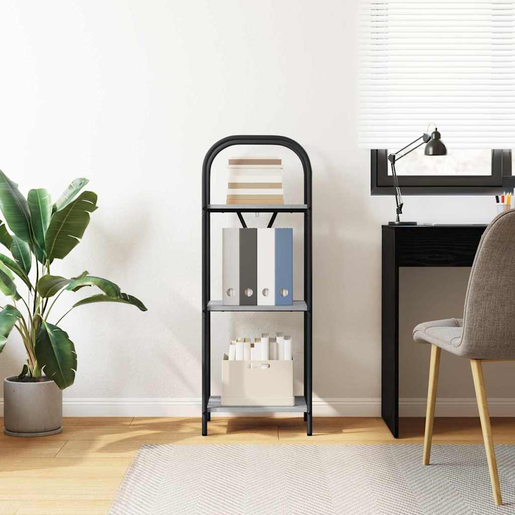 vidaXL Ράφι Βιβλίων Γκρι sonoma 40 x 30 x 109 εκ Επεξεργασμένο ξύλο