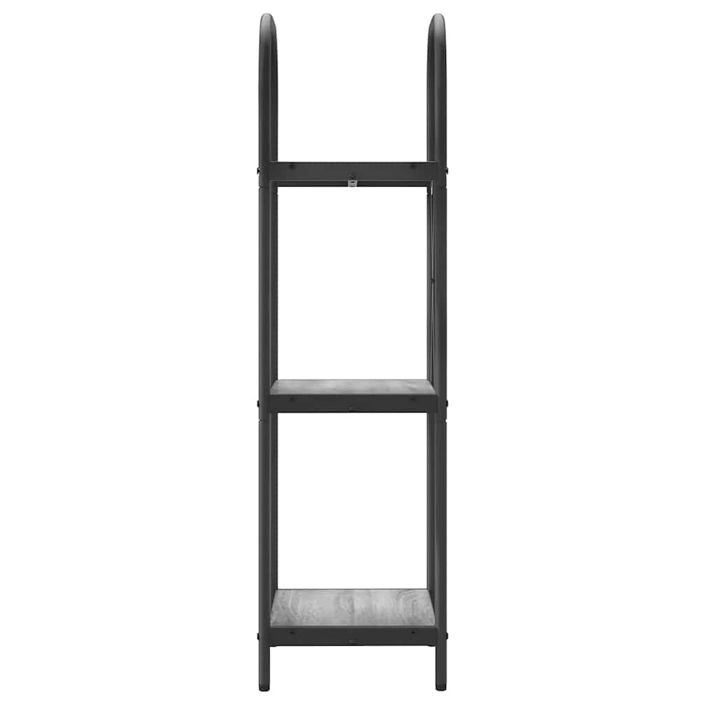 vidaXL Ράφι Βιβλίων Γκρι sonoma 40 x 30 x 109 εκ Επεξεργασμένο ξύλο