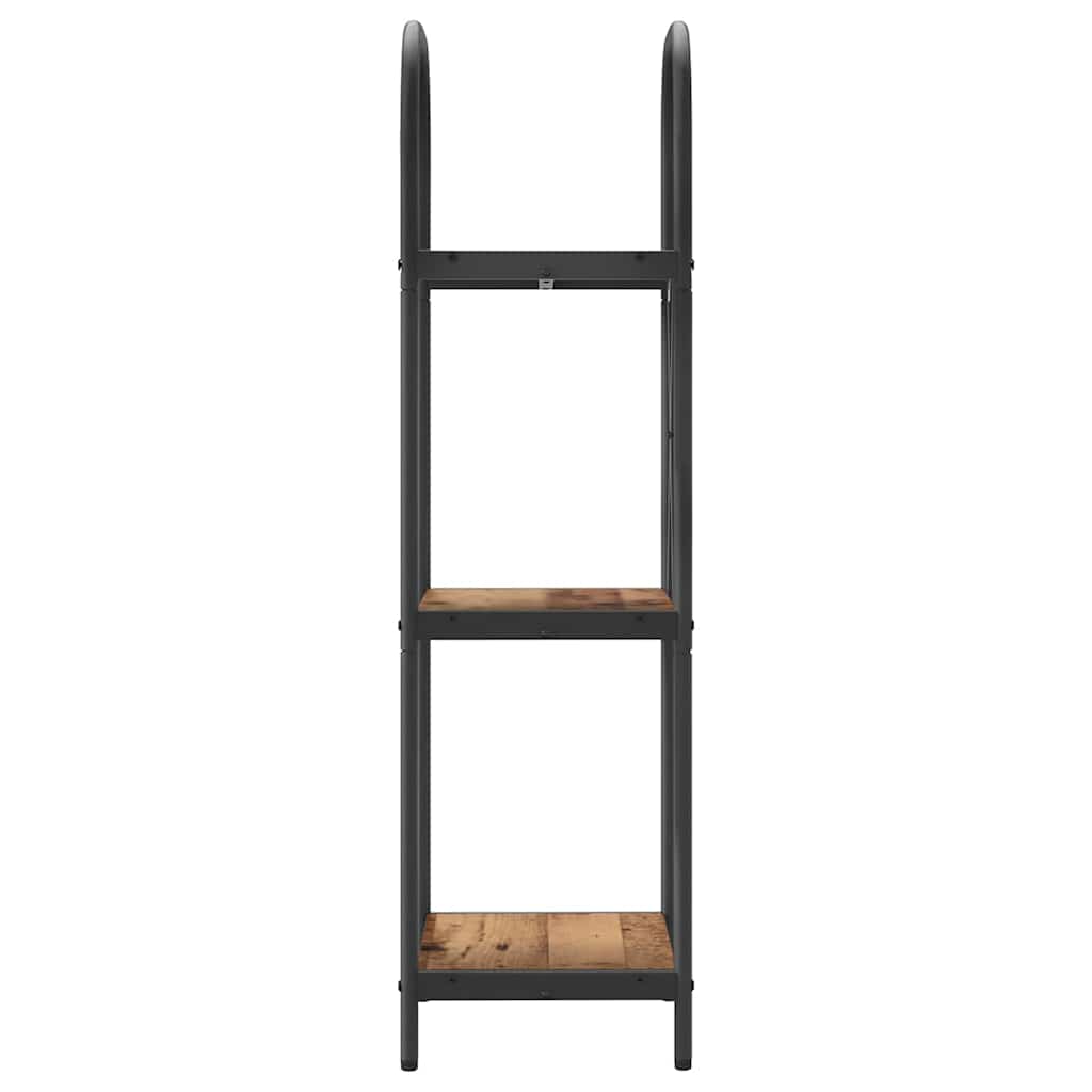 vidaXL Ράφι Βιβλίων Παλαιό ξύλο 40 x 30 x 109 εκ Επεξεργασμένο ξύλο