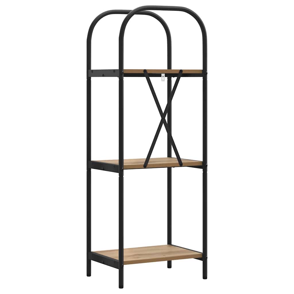 vidaXL Ράφι Βιβλίων artisan δρυς 40 x 30 x 109 εκ Επεξεργασμένο ξύλο
